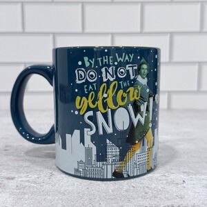 Silver Buffalo Elf‎ Movie Buddy the Elf Yellow Snow Ceramic Coffee Mug 20oz Blue